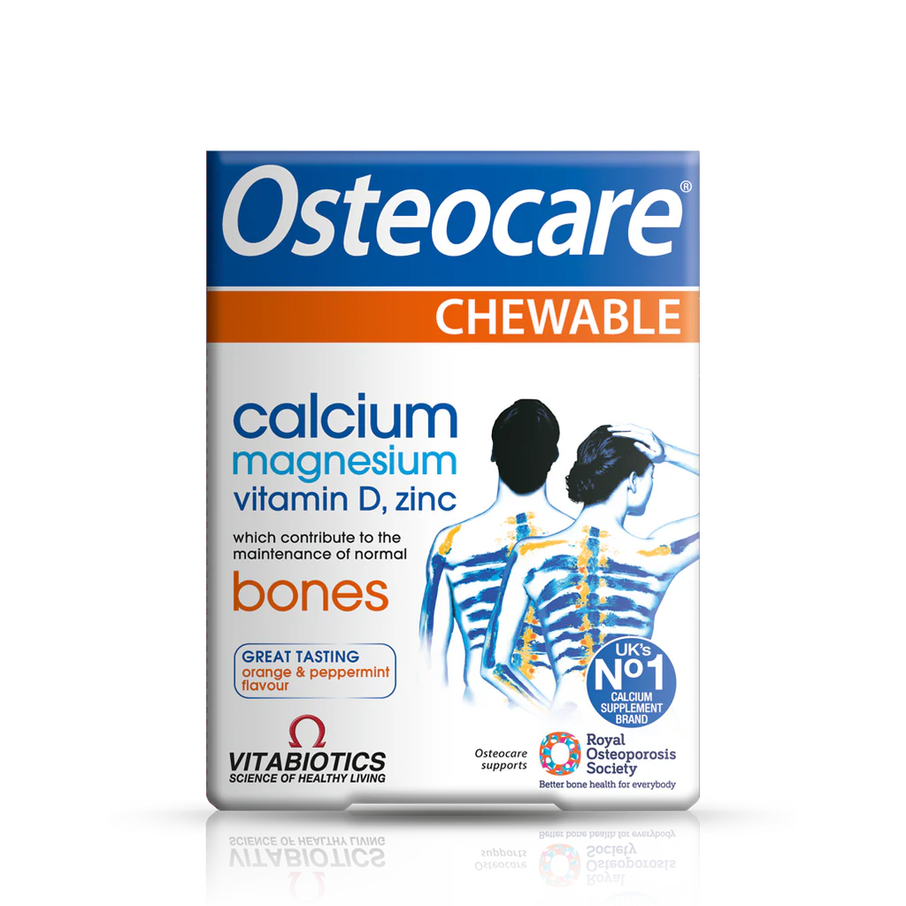 Osteocare Chewable Calcium & Vitamin D3 Tablets for Strong Bones