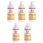 Pack of 5 Diprobase Advanced Eczema Cream in white background