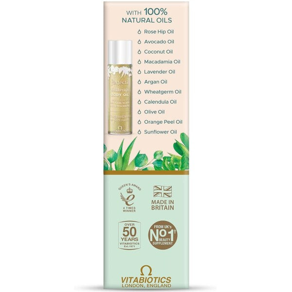 Vitabiotics Perfectil Biotherapy Body Oil 125 ml For Dry Skin, Scars & Stretch Marks