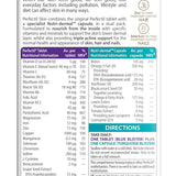 Supplement package with Perfectil branding and nutritional information on a white background