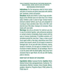 Product label for Biofreeze Cryotherapy with text on a white background