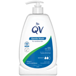QV Gentle Wash bottle for sensitive skin on a white background