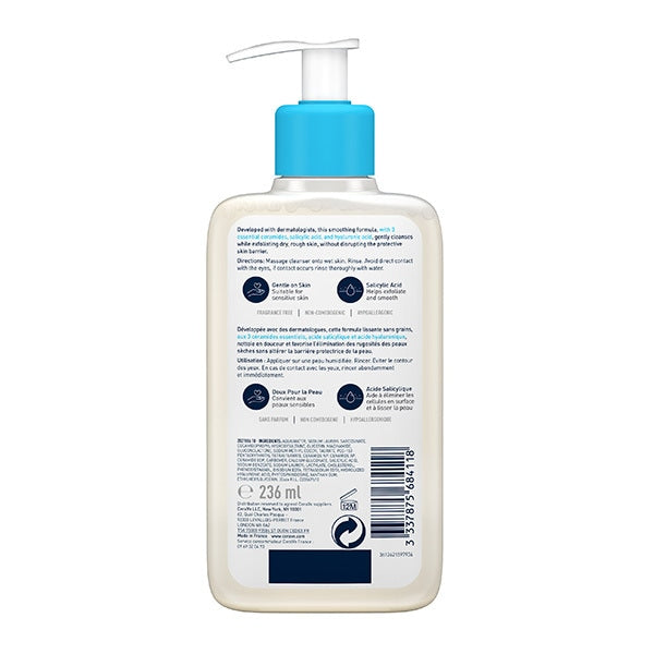 CeraVe SA Smoothing Cleanser 236ml back side view