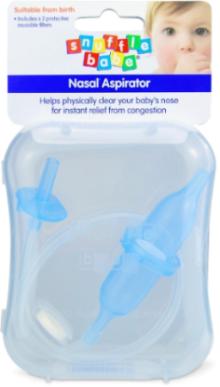 Snufflebabe Nasal Aspirator, baby nose cleaner, infant mucus removal, gentle suction