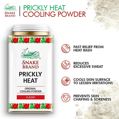 Snake Brand Classic Prickly Heat Cooling Powder 140g