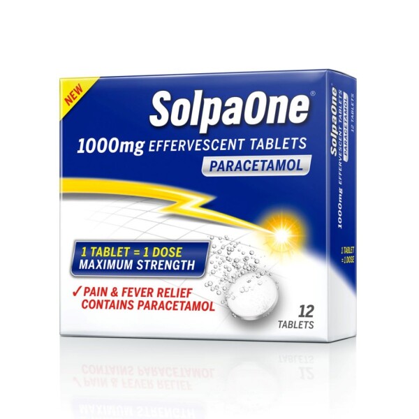 SolpaOne 1000mg Effervescent 12 Tablets