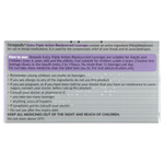 Strepsils Blackcurrant lozenge packaging with usage instructions on a white background
