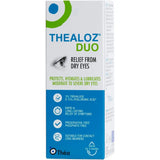 Thea Thealoz Duo Eye Drops 10ml (box): Thealoz Duo eye drops box: "Relief from dry eyes."