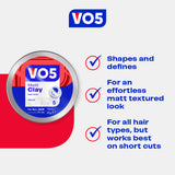 VO5 Matt Clay 75ml Benefits