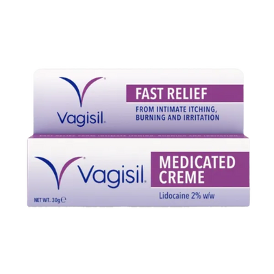 Vagisil Medicated Cream 30g For Intimate Itching, Burning And Irritaion