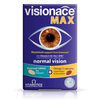 Visionace Max supplement packaging with an eye illustration on a white background