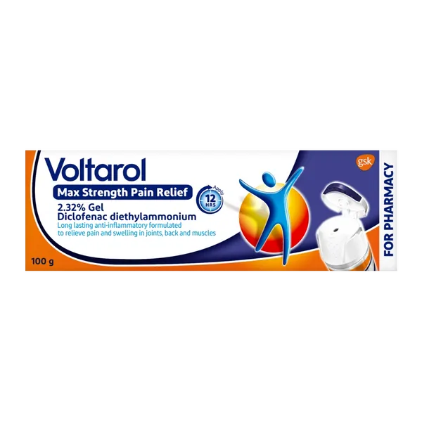 voltarol max strength pain relief 2.32 gel 100g​