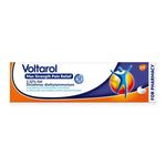 Voltarol max strength pain relief gel packaging on a white background