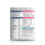 Wellman Plus Omega 3-6-9 56 tablets back view with dosage, ingredients, and usage instructions.