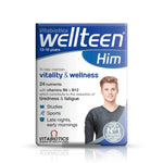 Wellteen Him front box with 30 tablets for teenagers aged 13-19 years 