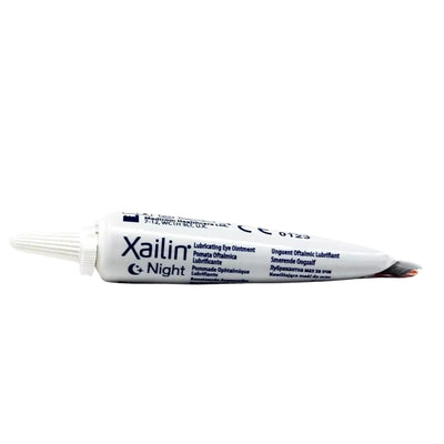 Xailin Night eye drop container on a white background