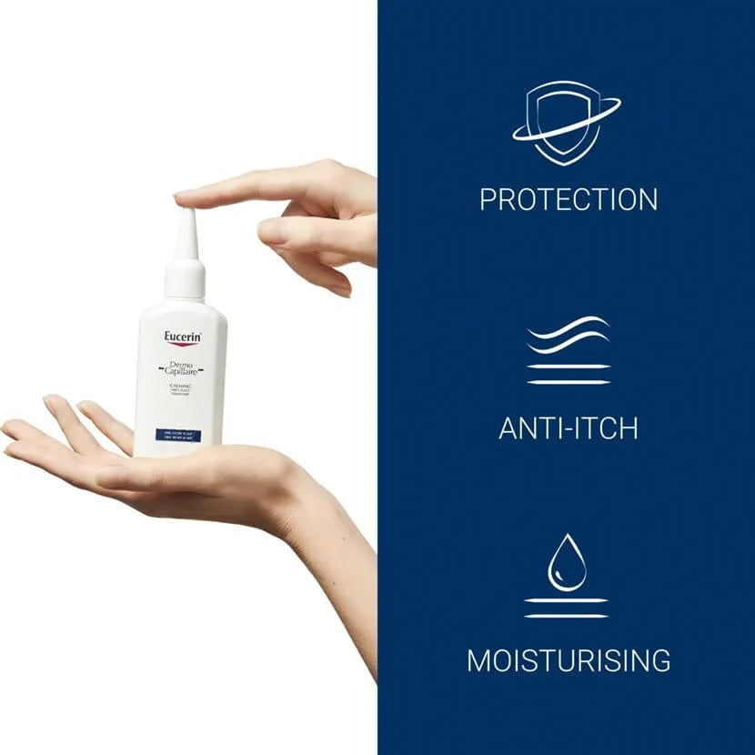 benefits of eucerin dermocapillaire calming urea scalp treatment​