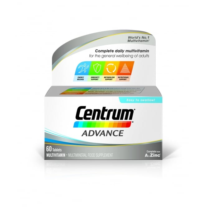 Centrum Advance (100 Tablets): Daily Multivitamin for Energy and Immune Support