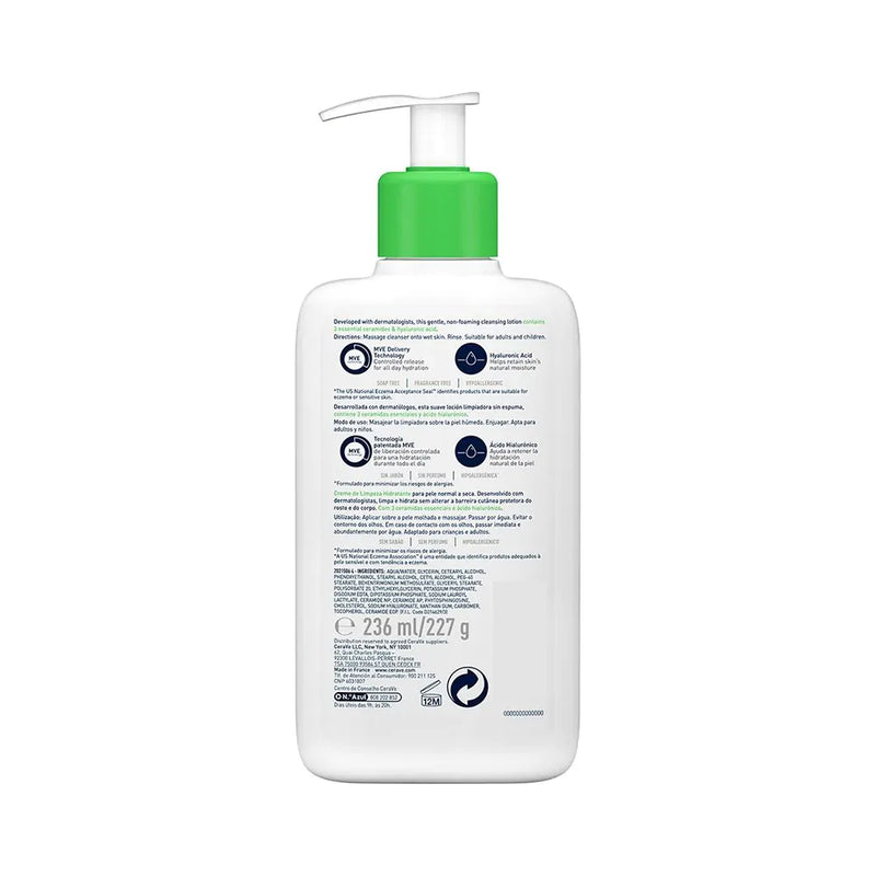 cerave hydrating cleanser 236ml​ back