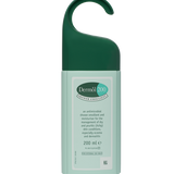 Green bottle of Dermol 200 shower emollient on a white background