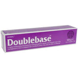Purple packaging of Dermal Doublebase gel 100g on a white background