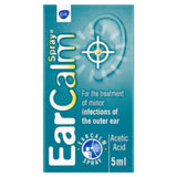 EarCalm Spray 5ml – Acetic acid ear spray for treating minor infections of the outer ear.