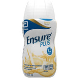 Ensure Plus bottle with banana flavor on a white background