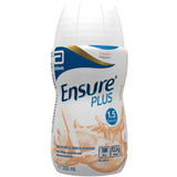 Ensure Plus peach flavor bottle with Abbott logo on a white background