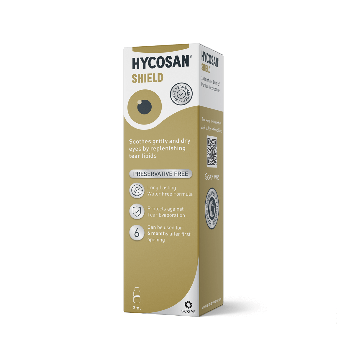 Hycosan Shield Preservative Free Eye Drops 3ml