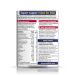 Wellkid multivitamin chewable back label showing supplement facts and directions for kids daily wellbeing.