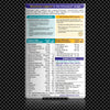 Vitamins and minerals supplement packaging with detailed information on a black textured background