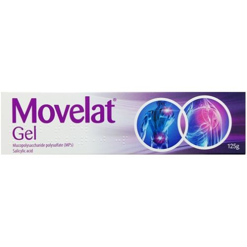 Movelat Gel 125 g packaging on a white background