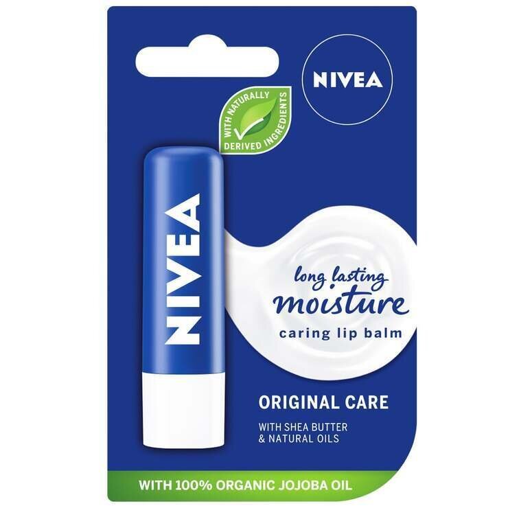 nivea original care caring lip balm