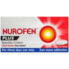 Nurofen Plus 24 tabs pain relief medication box with warning label.