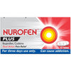 Nurofen Plus 32 tabs medication packaging with red and white design