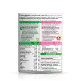 Back of Pregnacare Plus box displaying supplement facts and usage instructions
