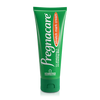 Front view of Pregnacare Stretch Mark Cream tube, green packaging with orange label