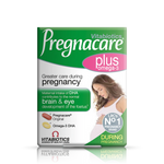 Front view of Pregnacare Plus box showing branding and nutritional highlights