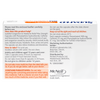 Sudafed congestion and headache relief capsules packaging back side
