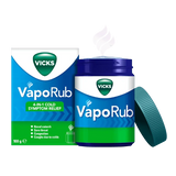 Front view of Vicks VapoRub 50g jar for cold relief and chest congestion
