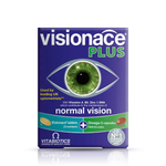 Visionace Plus packaging with an eye illustration on a white background