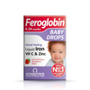 vitabiotics Feroglobin Baby Drops 30ml front side of the box