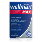 Wellman Max supplement package on a white background
