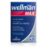 Wellman Max supplement package on a white background