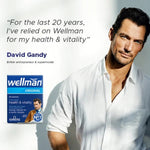 Wellman Vitabiotics Original 30 tablets pack containing detailed information on dosage, ingredients, and usage.
