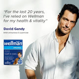 Wellman Vitabiotics Original 30 tablets pack containing detailed information on dosage, ingredients, and usage.