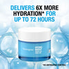 Neutrogena Hydro Boost water gel jar with hydration text on a water bubble background