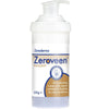 Zeroveen emollient cream 500g bottle with pump on a white background