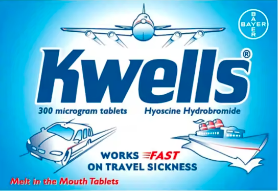 KWELLS TRAVEL SICKNESS TABS 12's - Instant Pharmacy